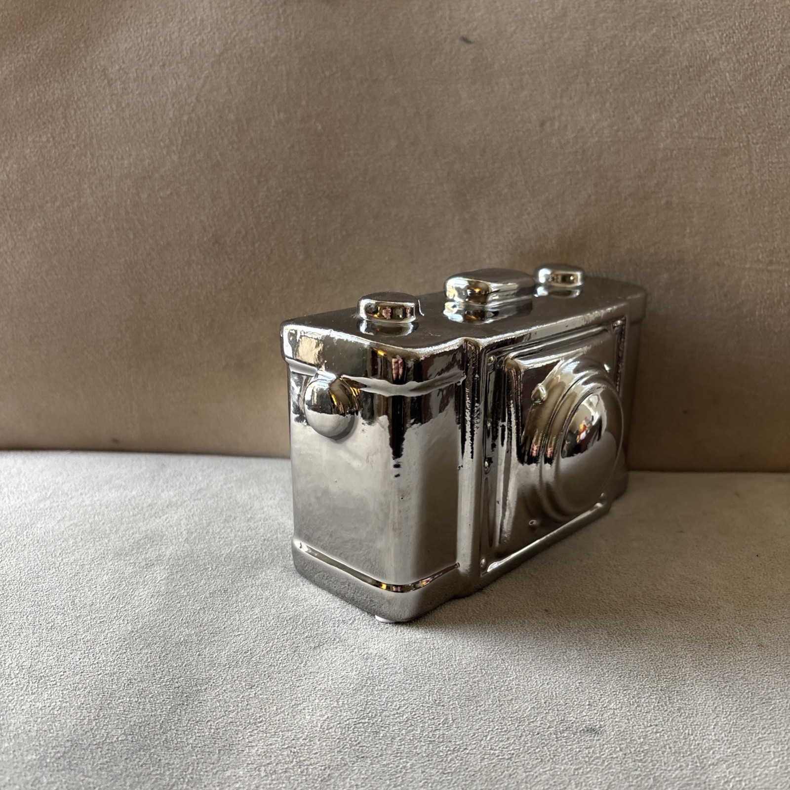 Ceramic Camera Silver Home Decor Photography 6"x3" from Interiors by Design gallery