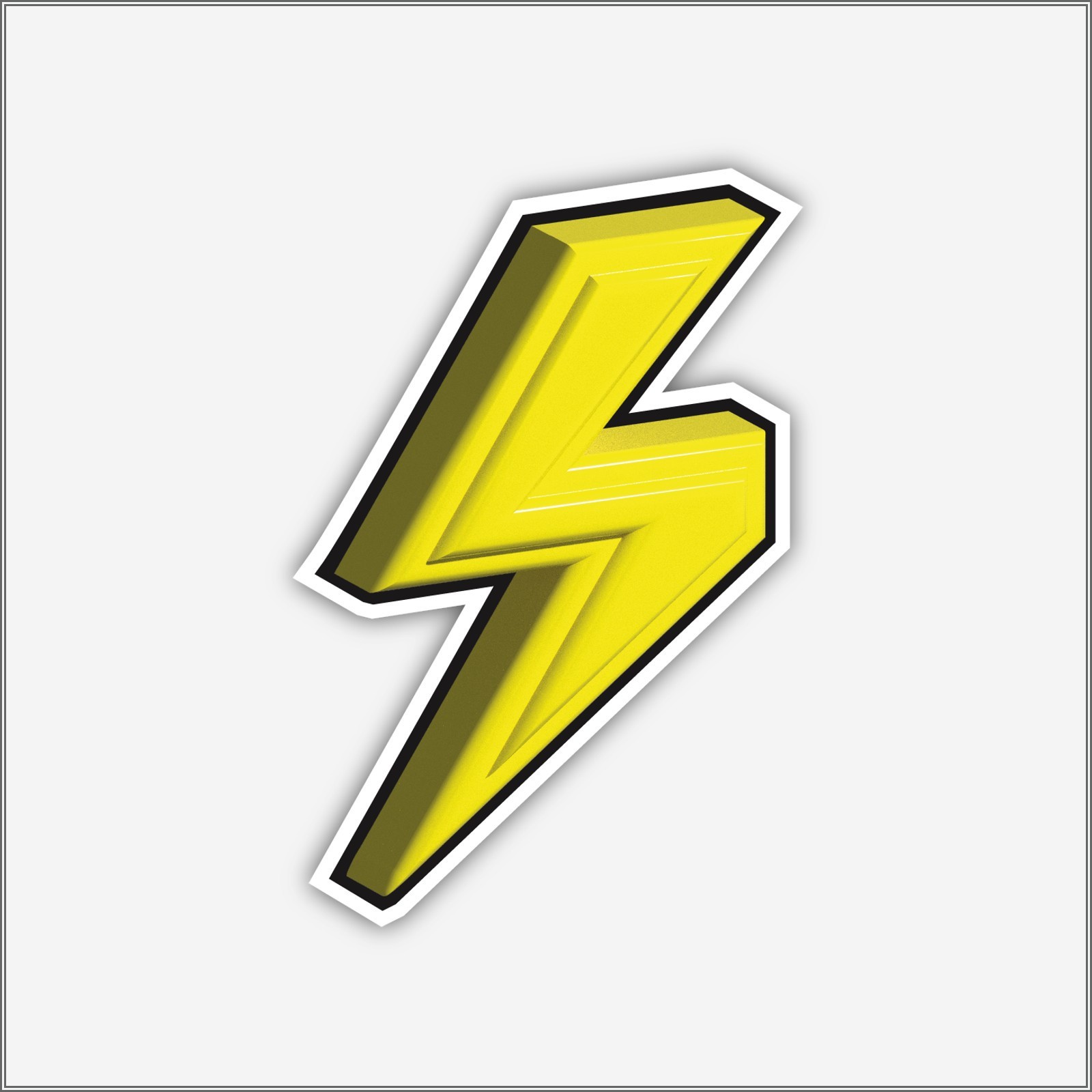 Thunderbolt Vinyl Sticker Lightning Bolt Decal Waterproof Durable Laptop Car gallery