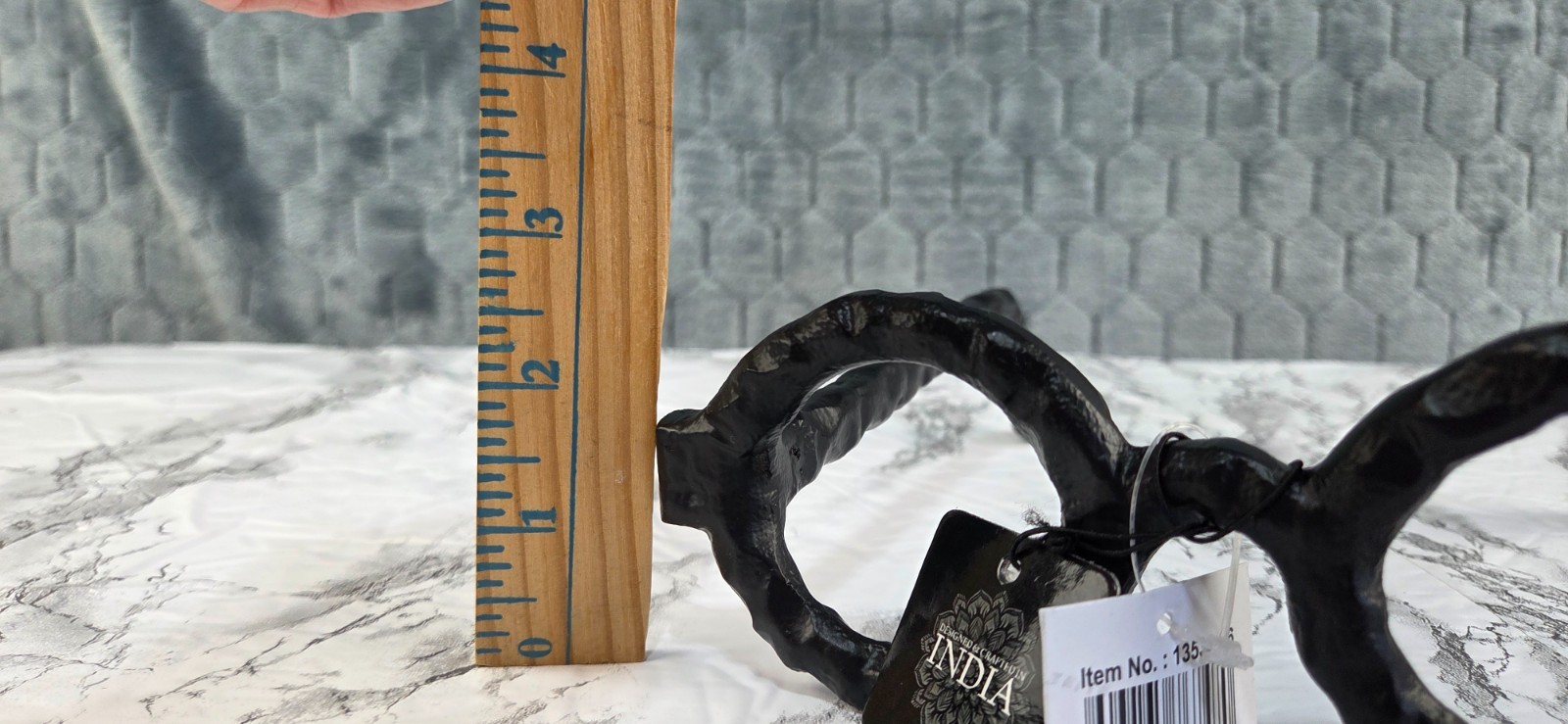 Sagebrook Home Abstract Round Glasses Aluminum Sculpture Room Decor Used W Tag gallery