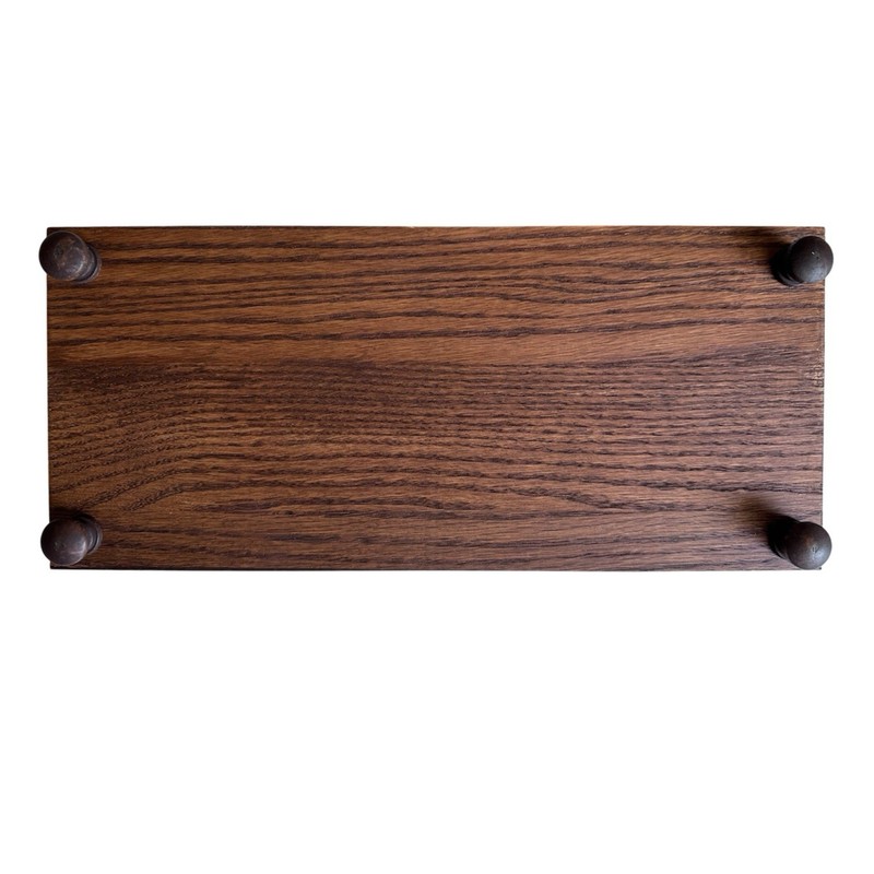 Rectangular Oak Wood Raised Tray - Riser, Fox Subject, Floral gallery