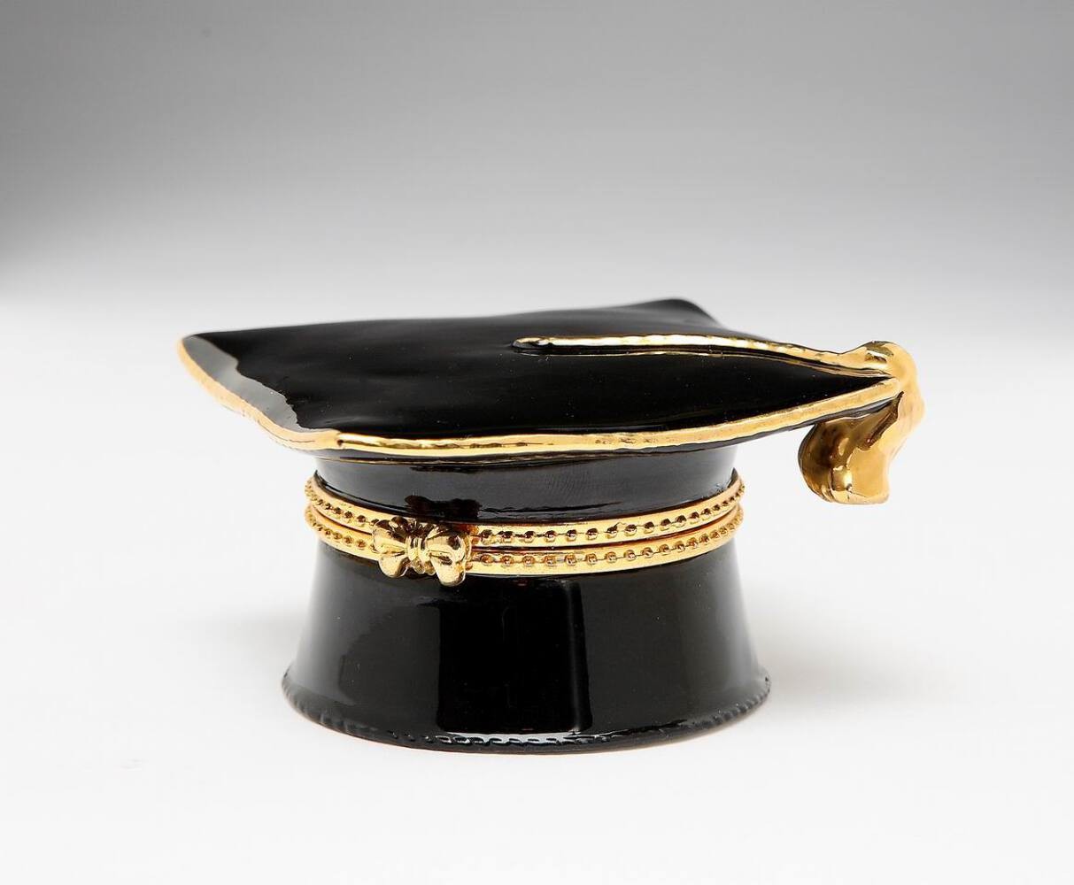 Ceramic Graduation Hat Hinge Box, Home Décor, Graduation Gift, Gift for Son, Gif gallery