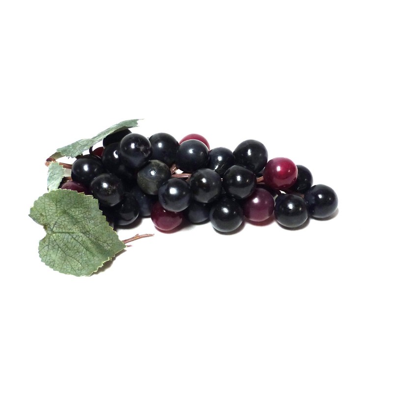 Artificial Medium Grape Cluster 6-inch Plastic Decorative Grapes Fake Green Red gallery