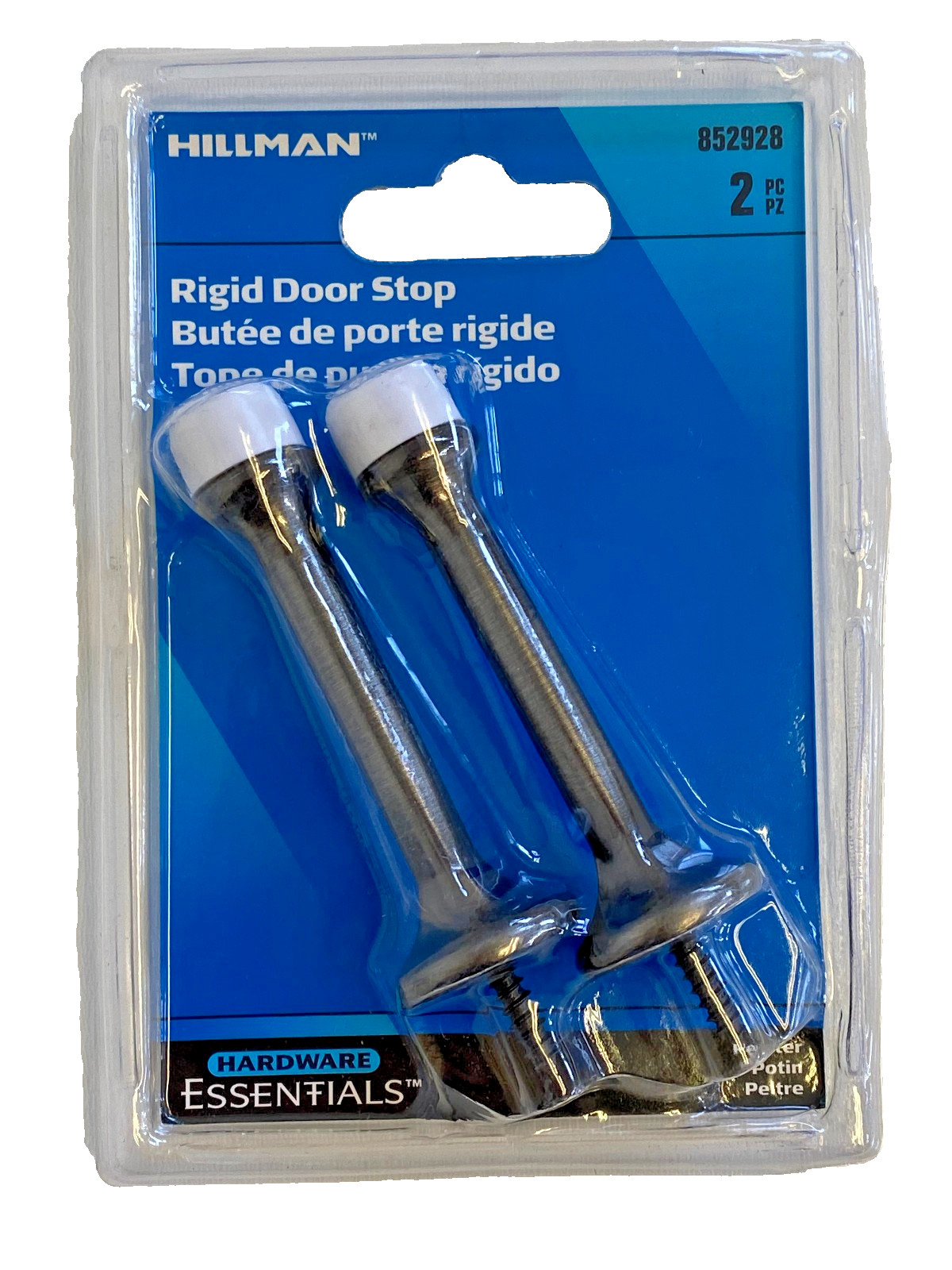 Hillman Hardware Essentials 852928 Rigid Door Stop Pewter Home & Office gallery