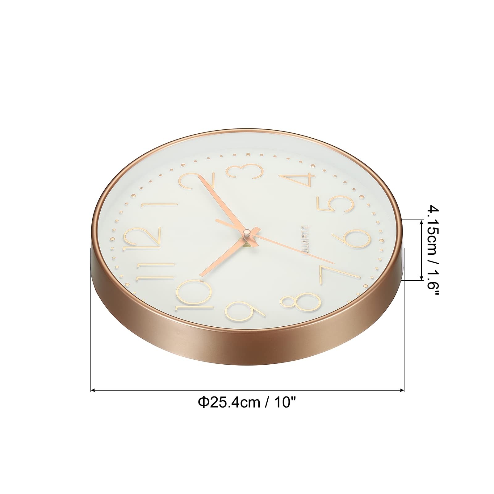 10 Inch Wall Clock, Battery Operated Silent Non-Ticking Round Wall Clocks for... gallery
