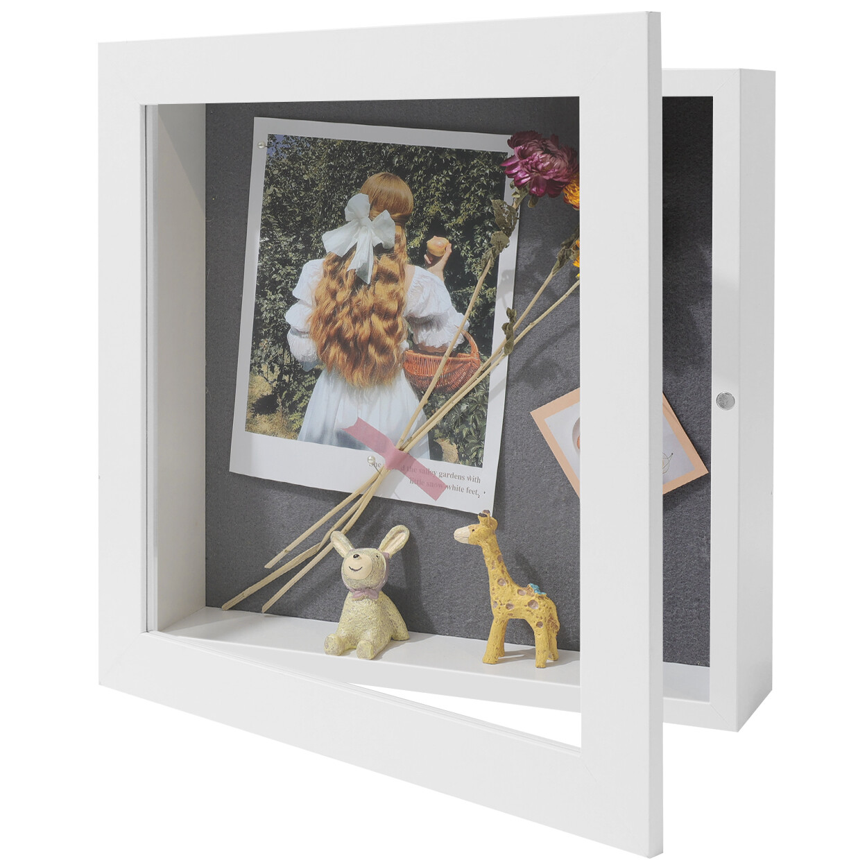11x11 Shadow Box Frame Display Case 2-inch Depth for Collage Collection Mementos gallery