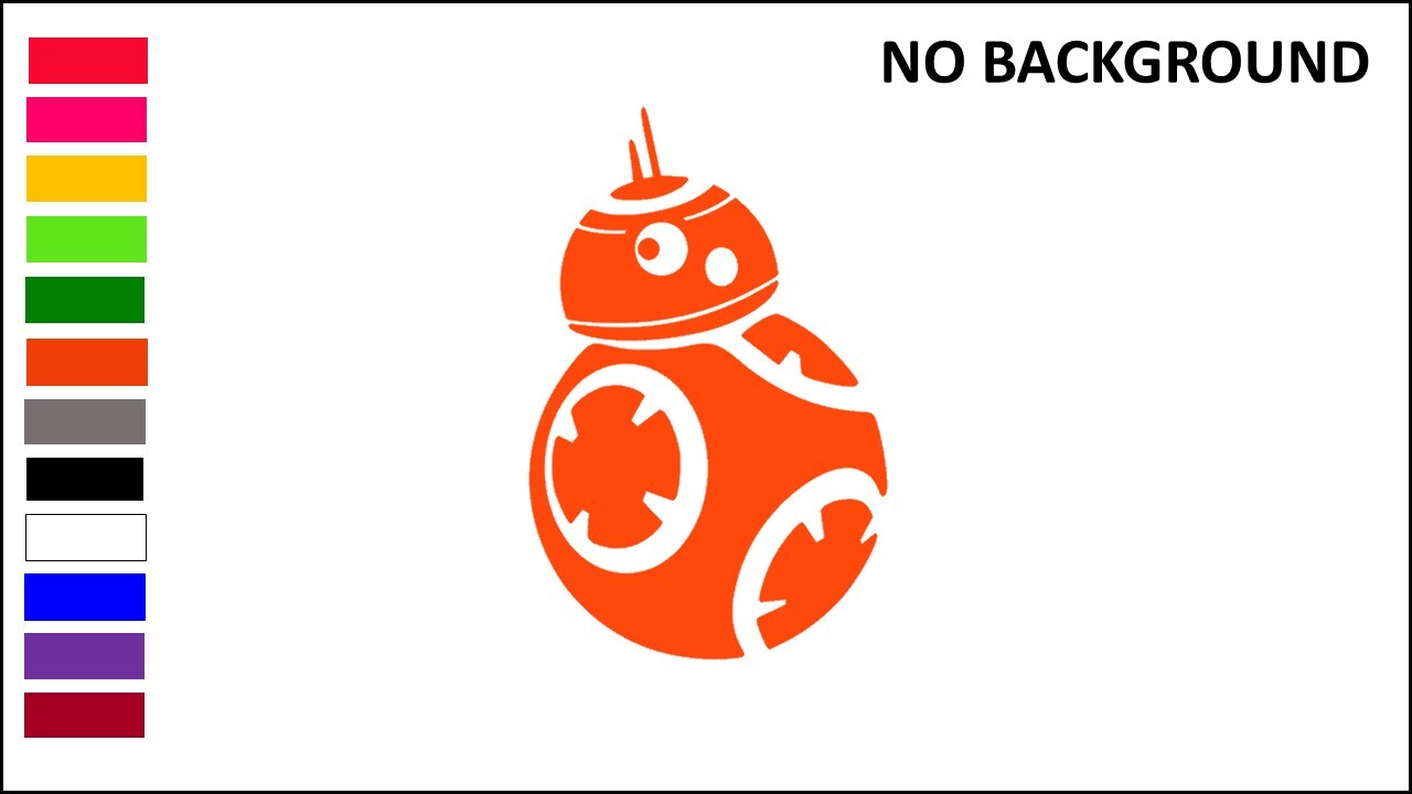 BB8, ASTROMECH, RESISTANCE, STAR WARS, Decal Stickers for Cars, Windows, Laptops gallery