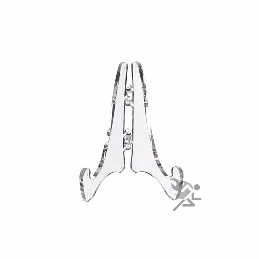 6 OnFireGuy Mini 2-1/8" Clear Adjustable Folding Easel Display Stands