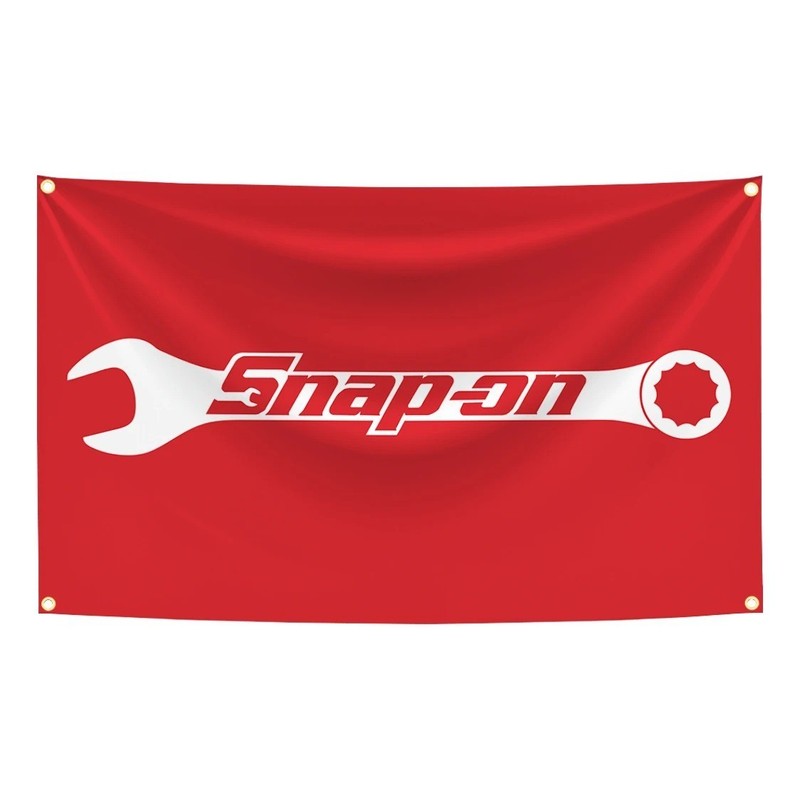 Snap on Tools Polyester Polyester Flag Banner Wall Hanging Garage Décor 5x3ft gallery