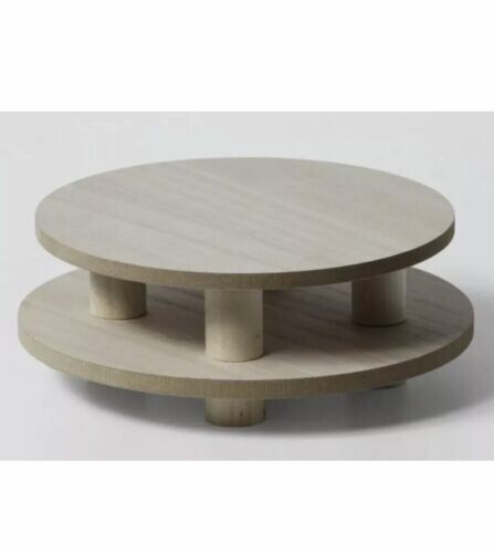 Target Bullseye 2 Count Wood Risers Centerpiece Cake Stand, Soap, Stand Tray NIP gallery