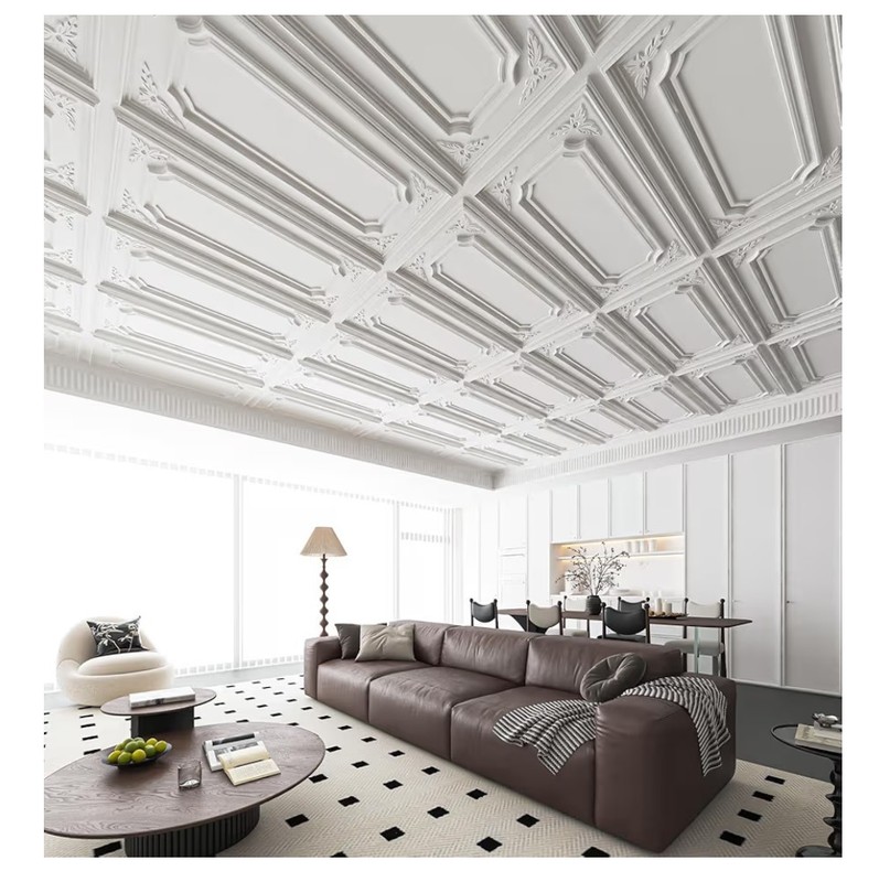Art3dwallpanels 12 Pack Drop Ceiling Tiles 2x4 Ft PVC Decorative 3D Wall Panels gallery