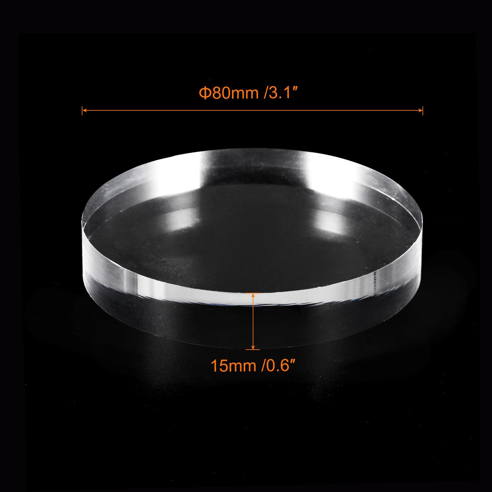 Clear Acrylic Solid Round Cylinder Raised Display,0.6" x 3.1" gallery