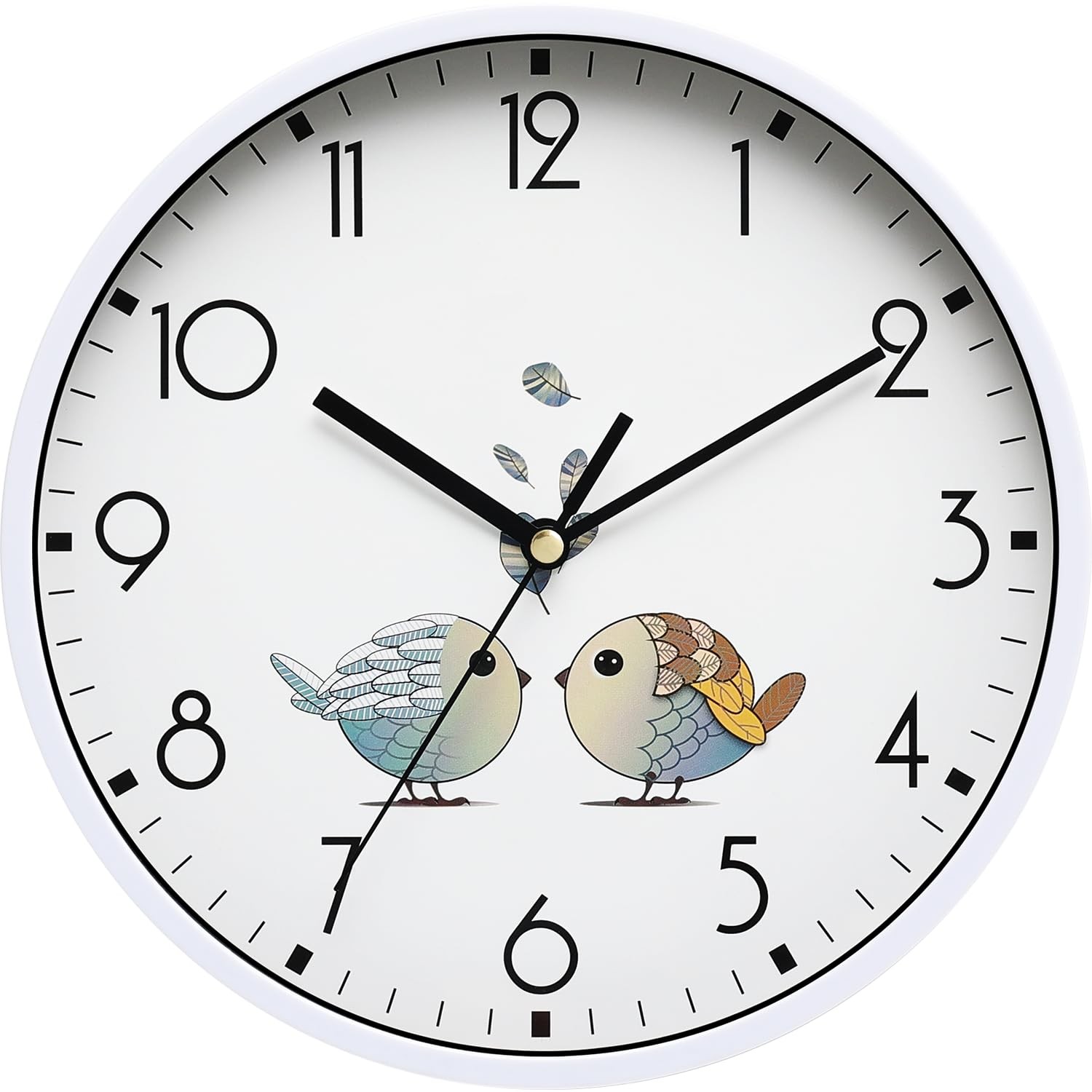 8 Inch Round Wall Clock Silent & Non-Ticking Retro Wall Clock Operated for Li... gallery
