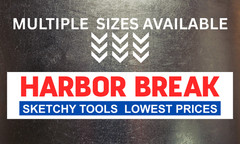 Harbor Freight Tool Parody Sticker Funny Mechanic Garage Humor Decal 6”, 8”, 10′