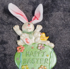 Happy Easter Front Door /Wall Decoration Hanging Board 11″