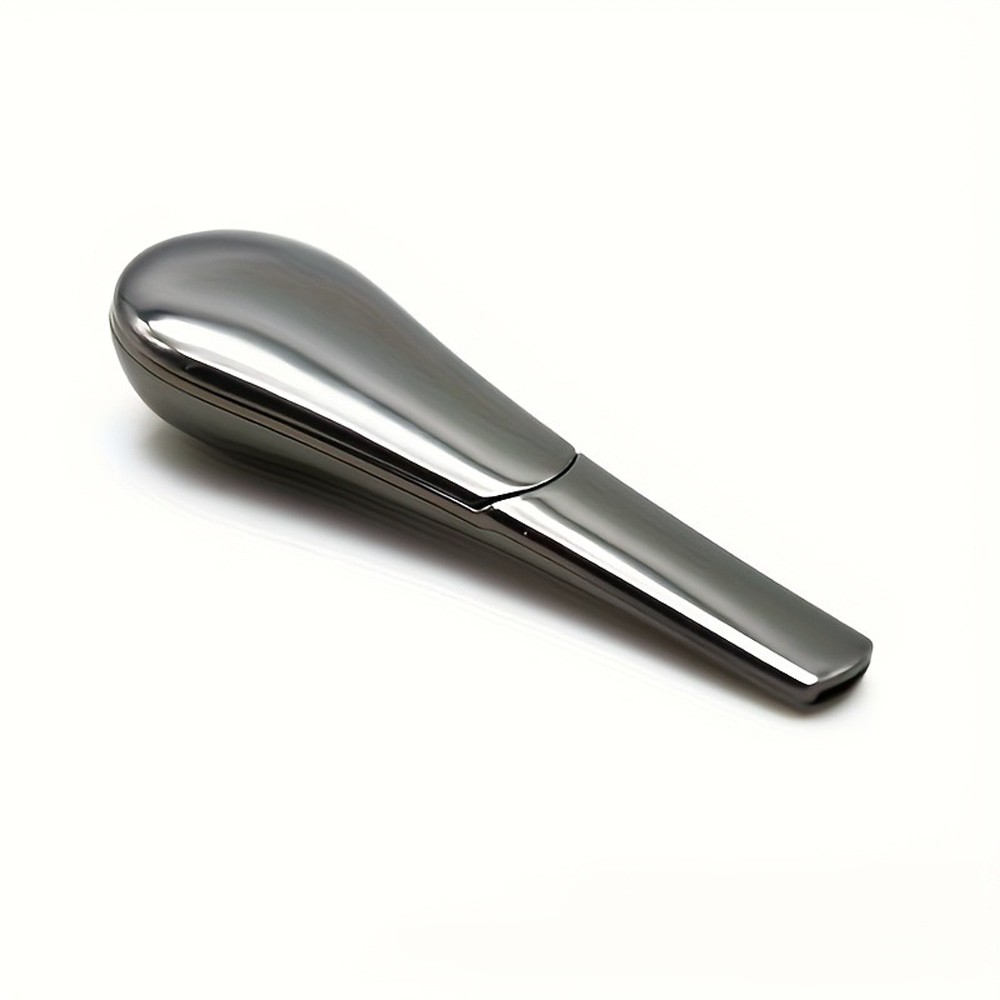 High Stability Portable Compact Metal Smoking Pipe Fits Dry Herb and Tobacco Use gallery