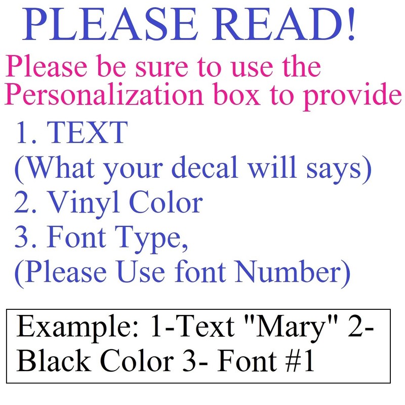 Custom Made WINDSHIELD Decal Sticker Vinyl For Car, Truck, RV ANY TEXT (12 gallery