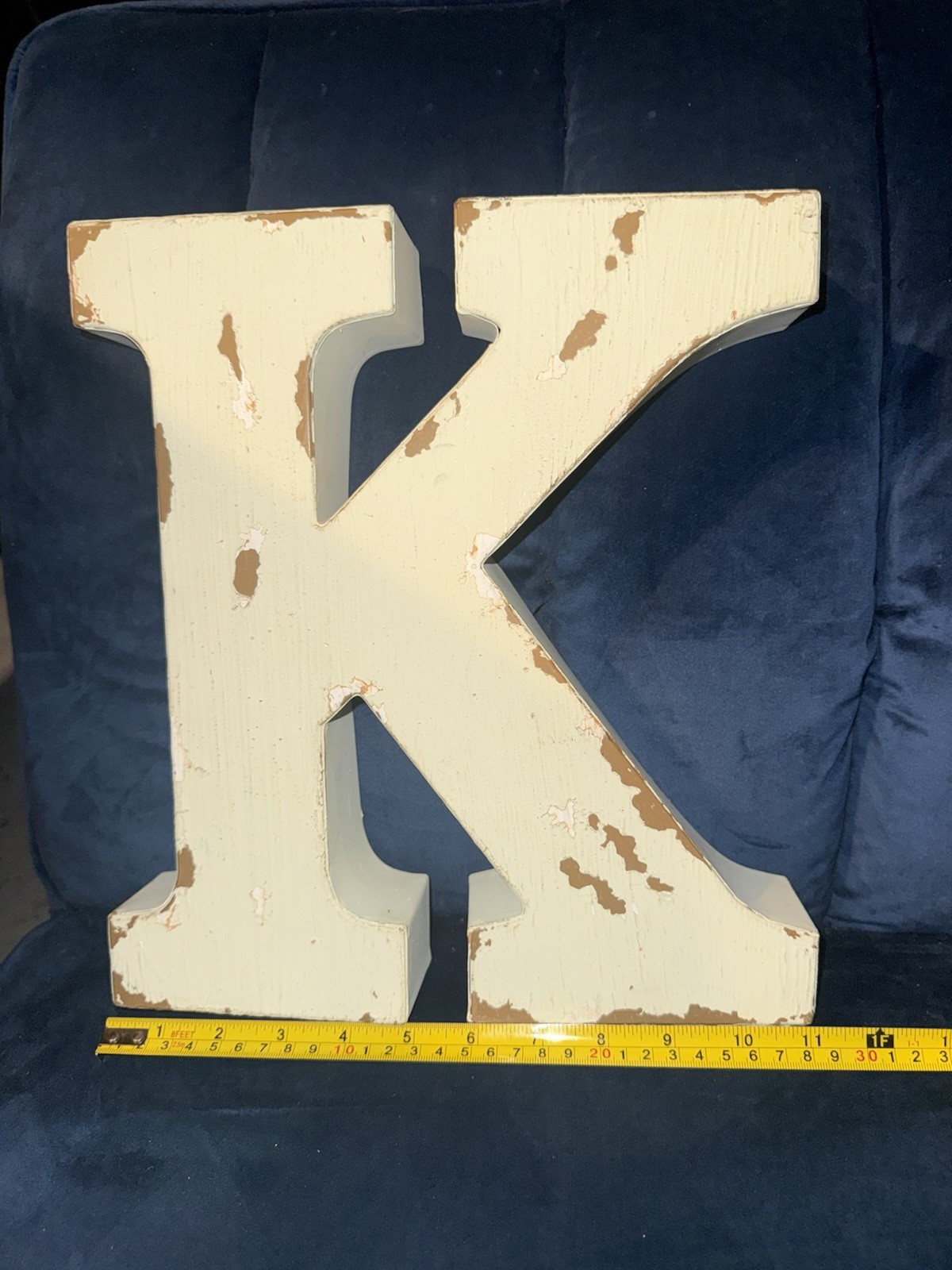 Metal 3D Block Letters 8” Rustic Country Industrial Farmhouse Natural Finish gallery