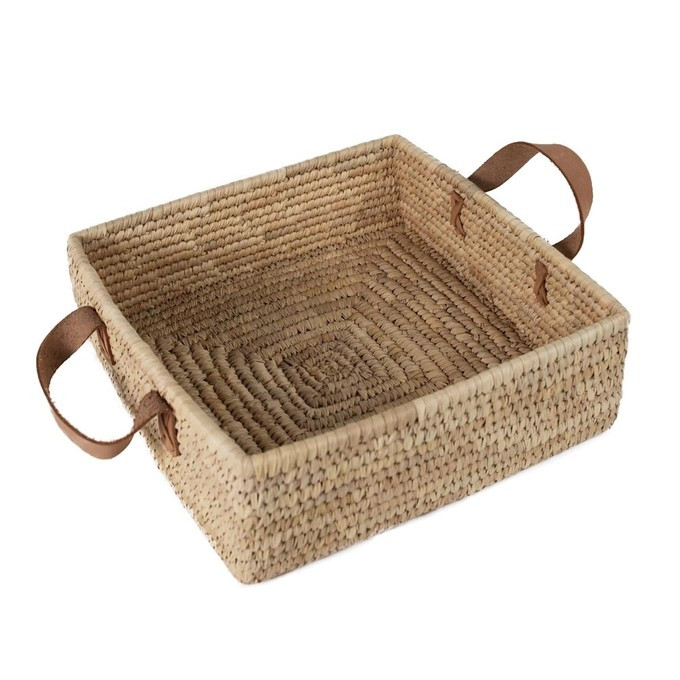 Handwoven Square Basket | Date Palm gallery