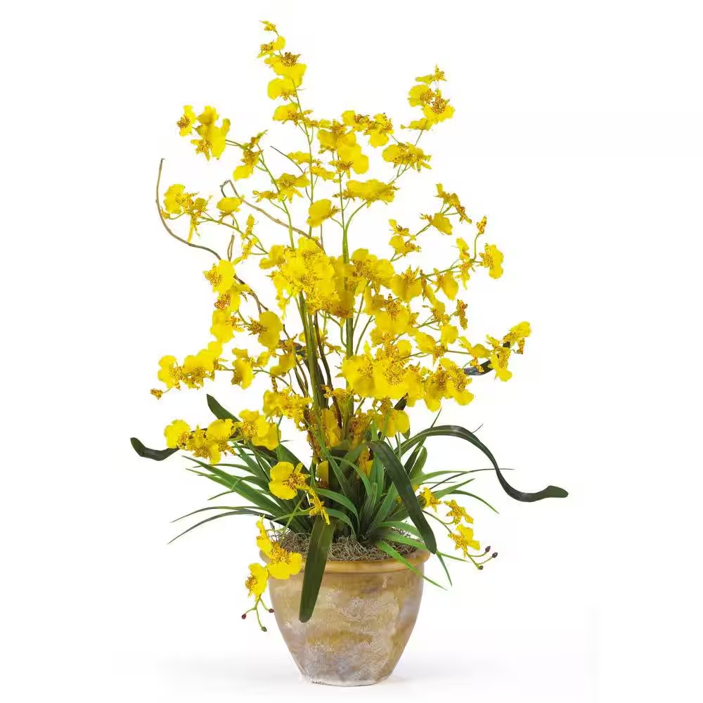 26 In. Artificial Dancing Lady Silk Orchid Flower Arrangement gallery