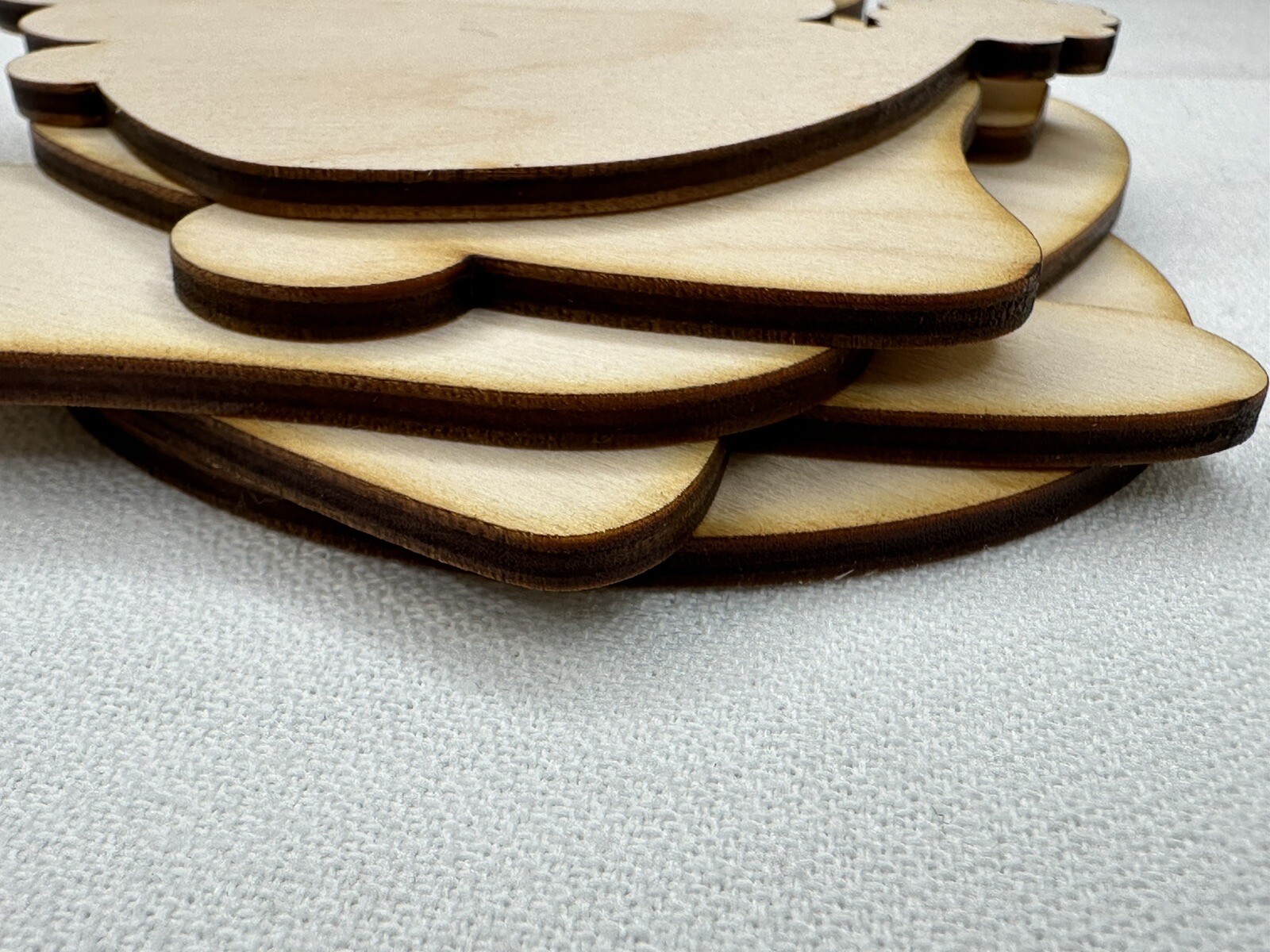 Custom Laser Cut Unfinished Circle Shape Wood Cutouts gallery