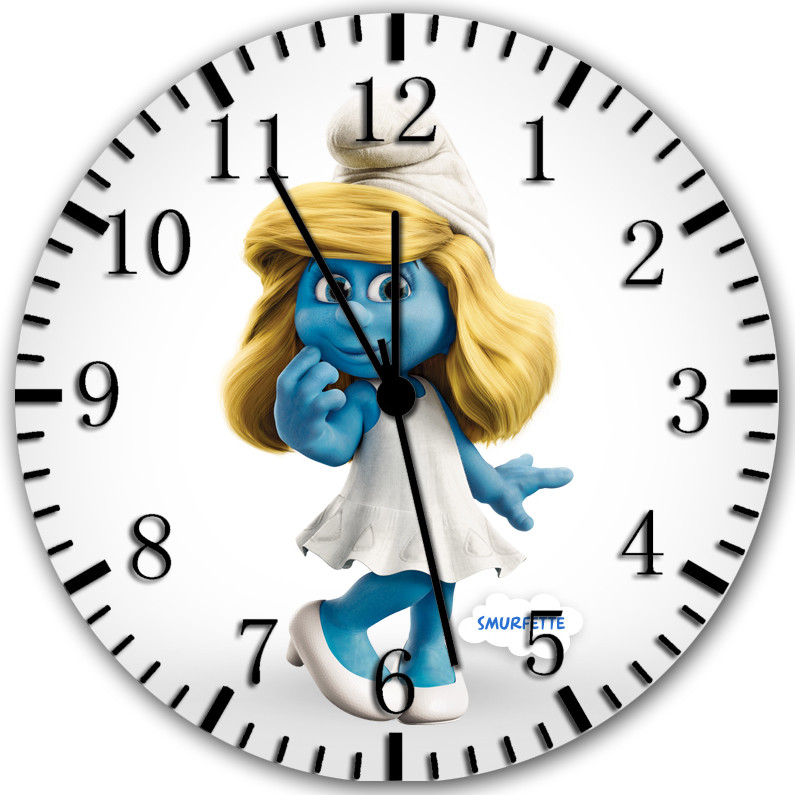 Smurfs Smurfette Frameless Borderless Wall Clock Nice For Gifts or Decor W304 gallery