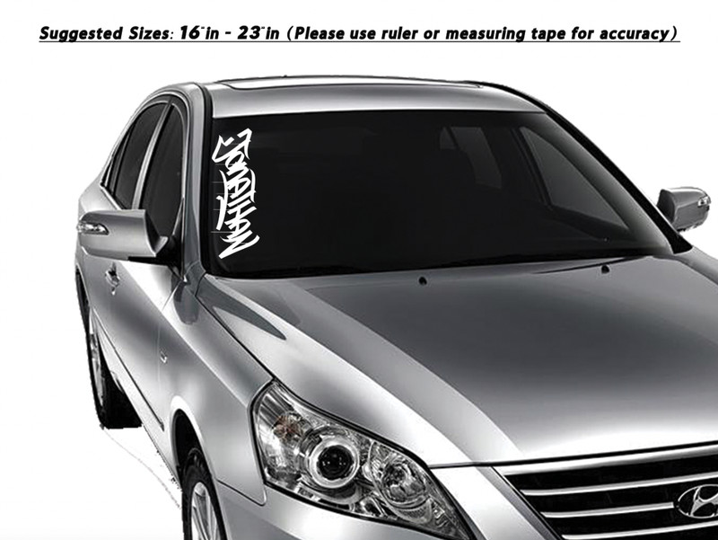Custom Personalized Graffiti Tag Name Decal Sticker for Car Window Tumbler Wall gallery