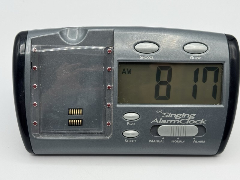 IdentiFlyer Bird Sounds Alarm Clock MODEL CK02 Singing BIRDSONGS CARD Vintage gallery