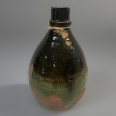Pottery Barn Vase – Sicily Collection- Hand-Thrown Ceramic Earth tones 6 x 4 in