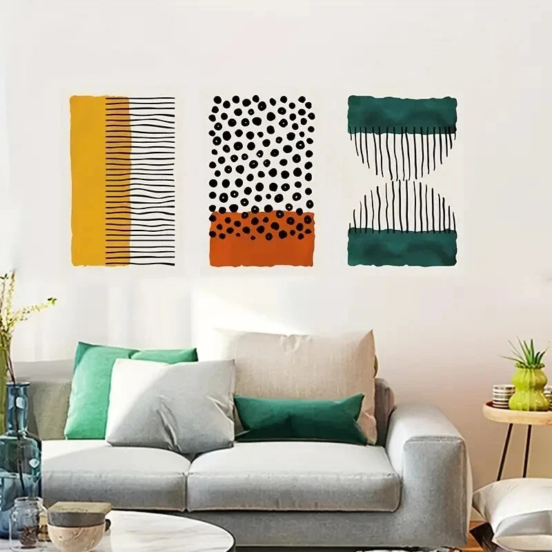 3pcs Funny Creative Decorative Paintings Metal Print Ready to Hang Art gallery