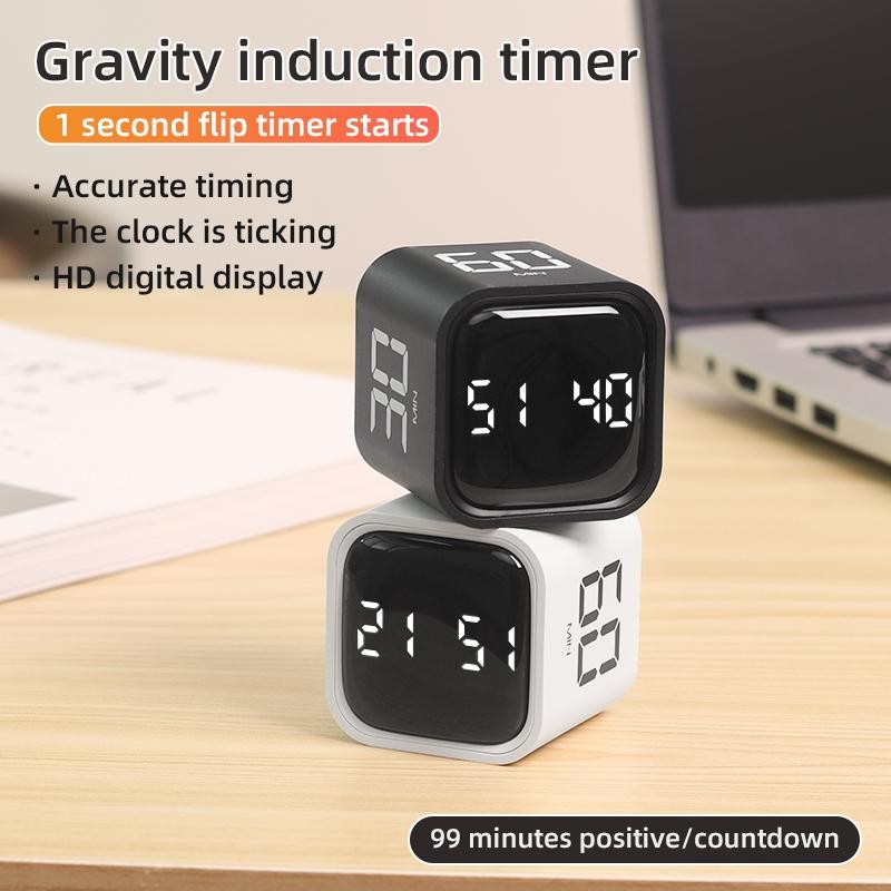 Gravity Flip Timer Silent Vibration Sound Alarm 5-60 Minutes and Custom Countdow gallery