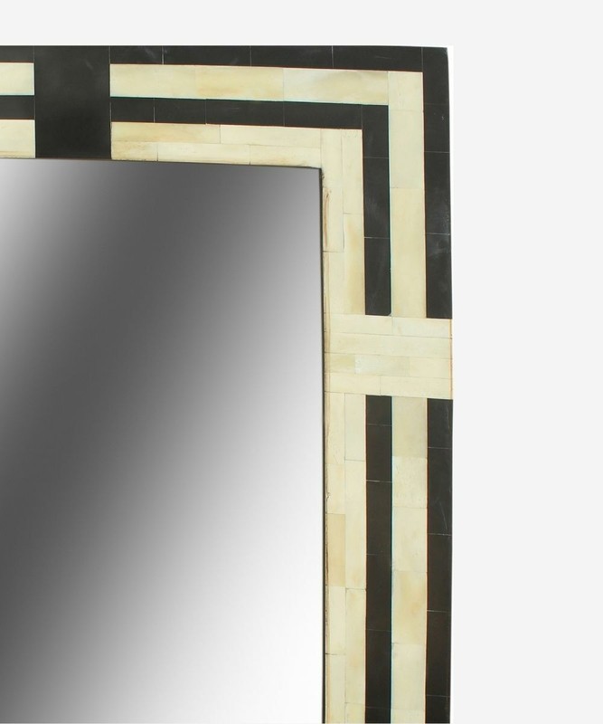 Handmade Bone inlay Geometric Pattern Mirror Frame with free Mirror for Home gallery
