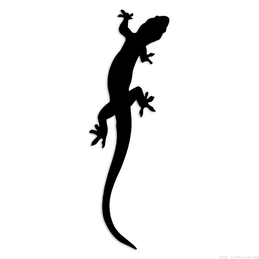 Gecko Lizard - Decal Sticker - Multiple Colors & Sizes - ebn6110 gallery