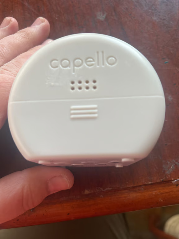 Capello Modern Digital Alarm Clock with Wood Grain Finish gallery
