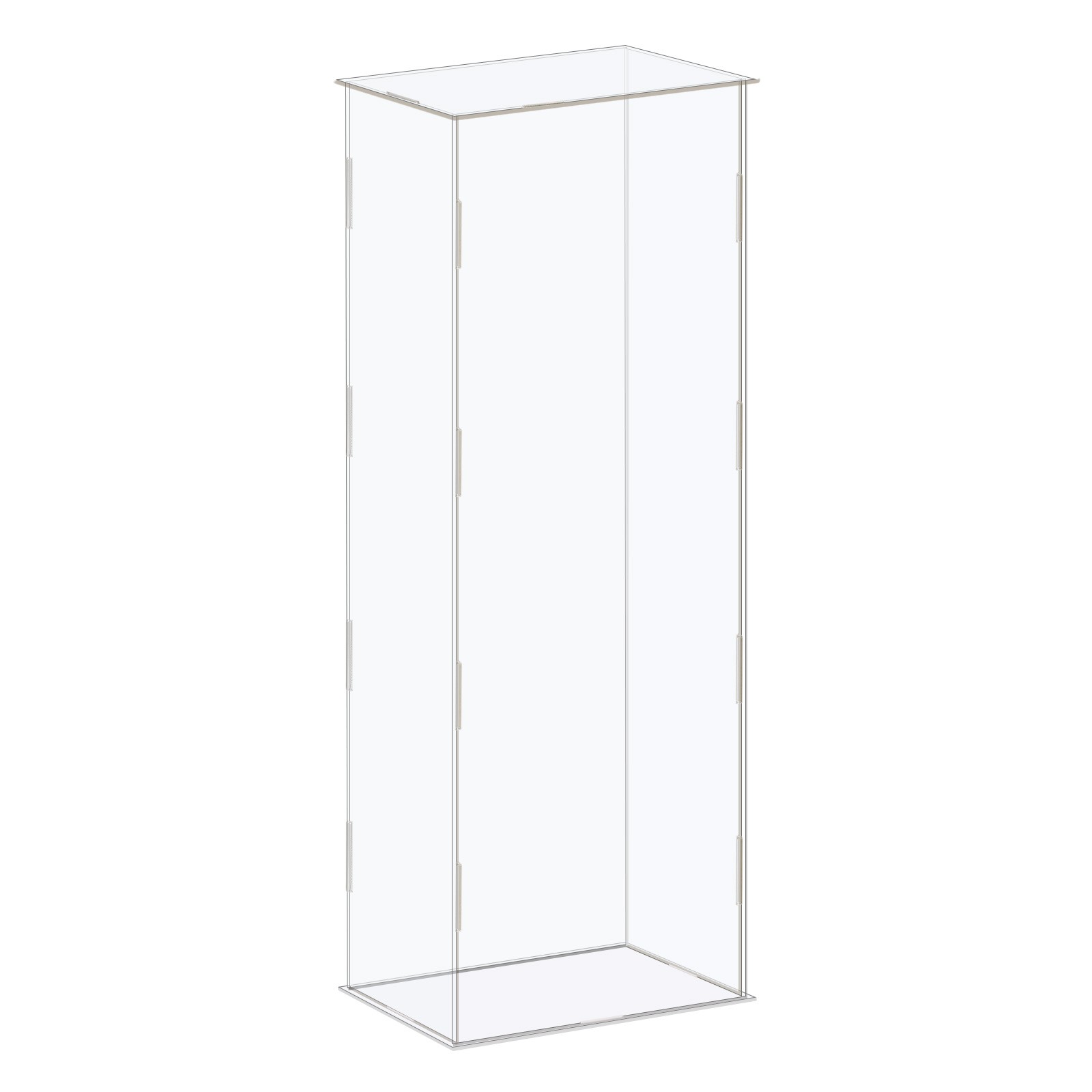 Display Case Box Acrylic Box Transparent Showcase 16x11x41cm for Collectibles gallery