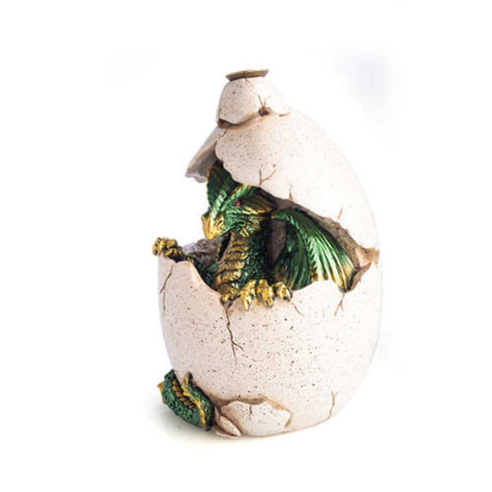 Hatching Design Dragon Egg Backflow Incense Burner w/ LED Light Perfect Display gallery