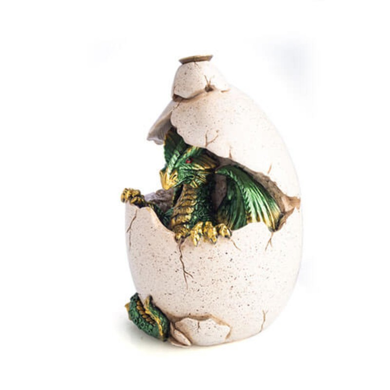 Hatching Design Dragon Egg Backflow Incense Burner w/ LED Light Perfect Display gallery