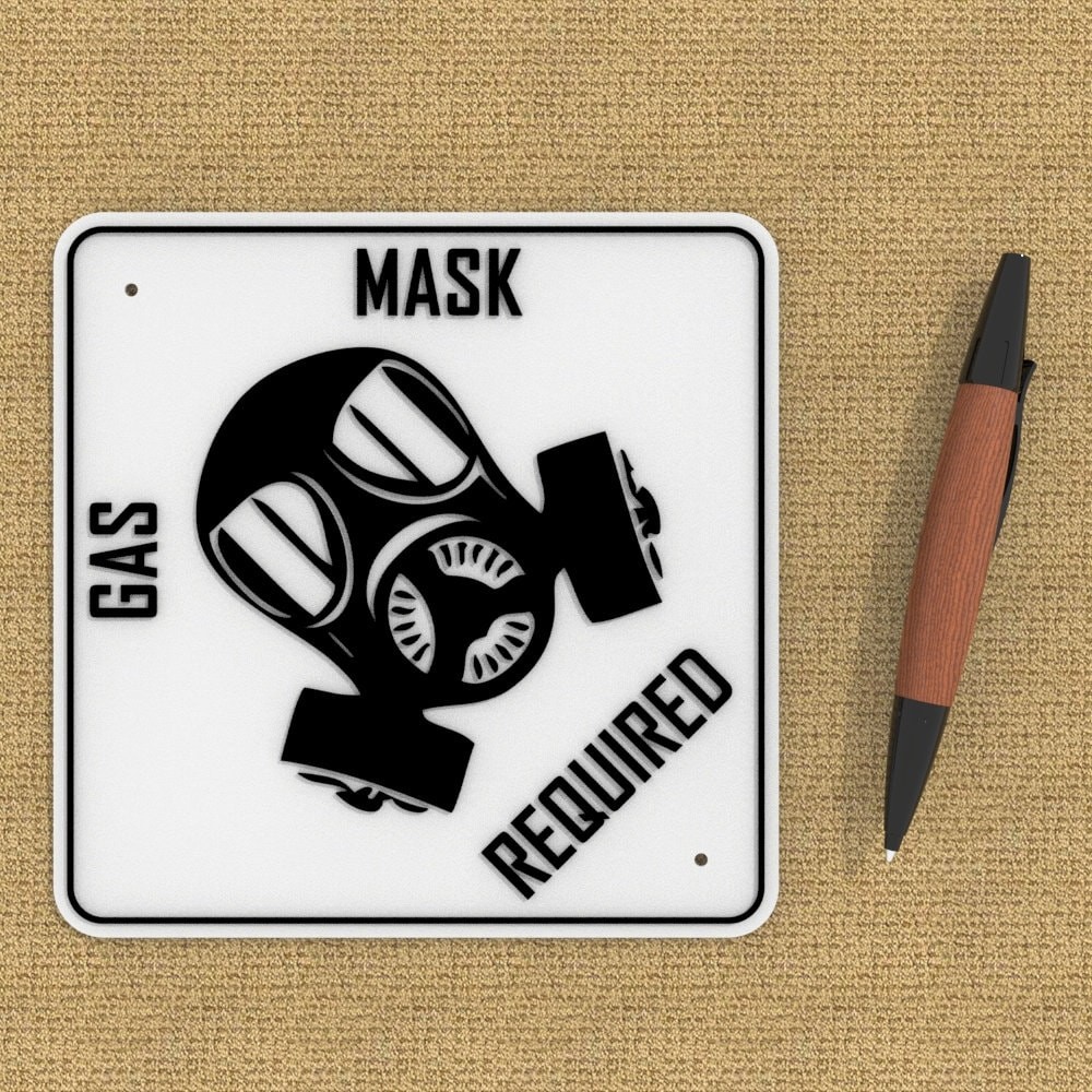 Sign | Gas Mask Required gallery