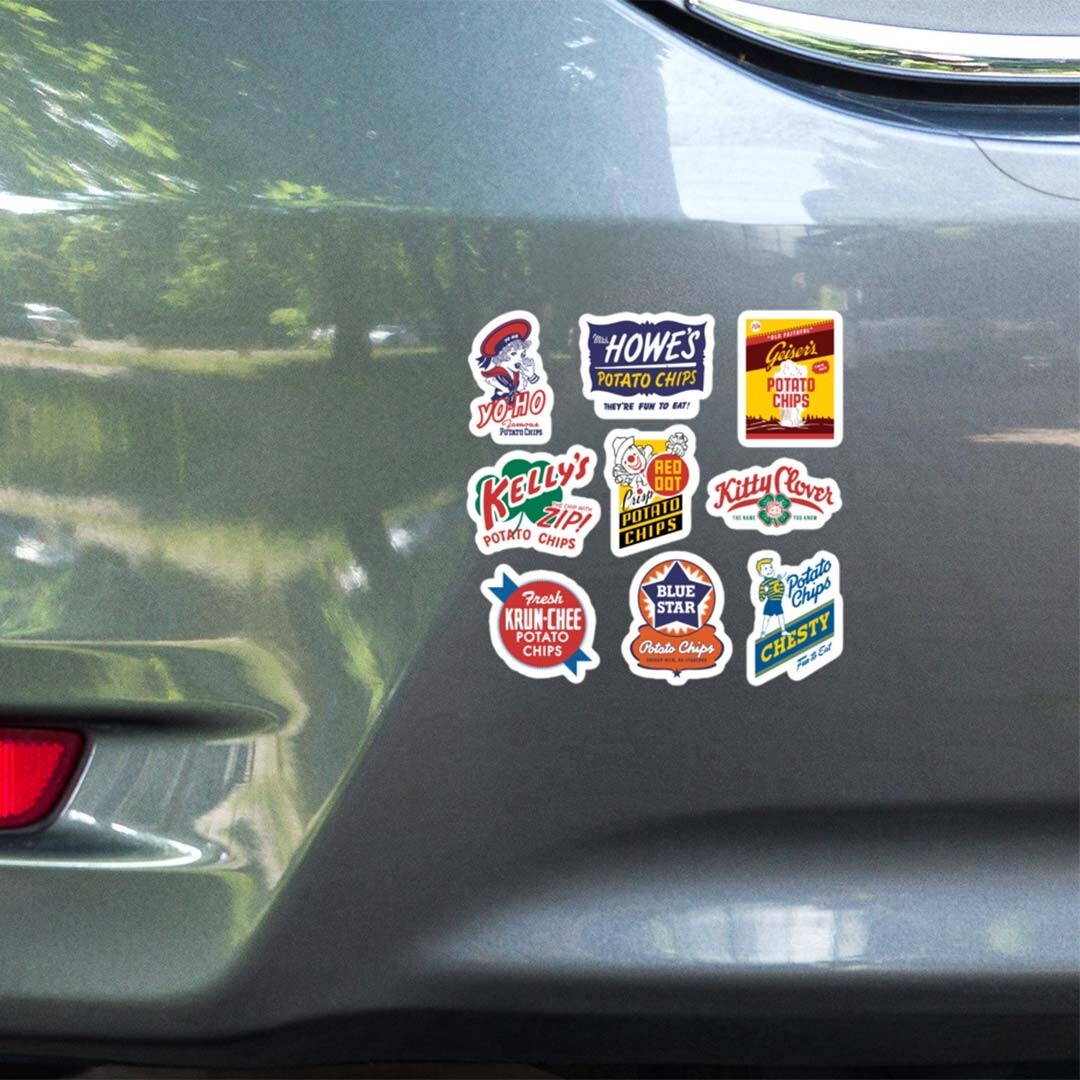 Potato Chips Retro Sticker Sheet gallery