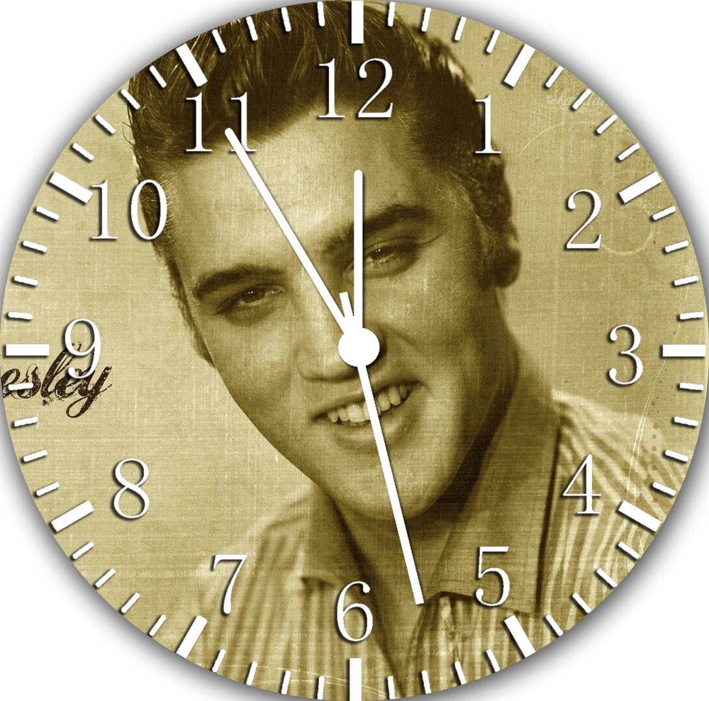 Elvis Presley Frameless Silent Wall Clock Nice For Gifts or Decor G23