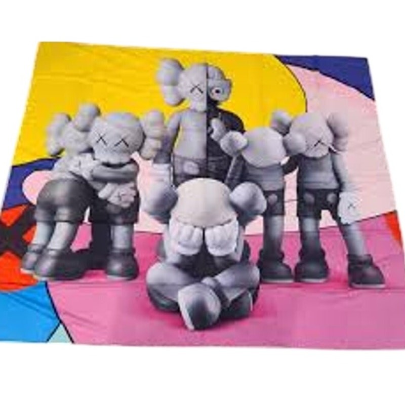 KAWS Along the Way Tapestry 58x52 in Pop Art Style Wall Hanging Polyester gallery