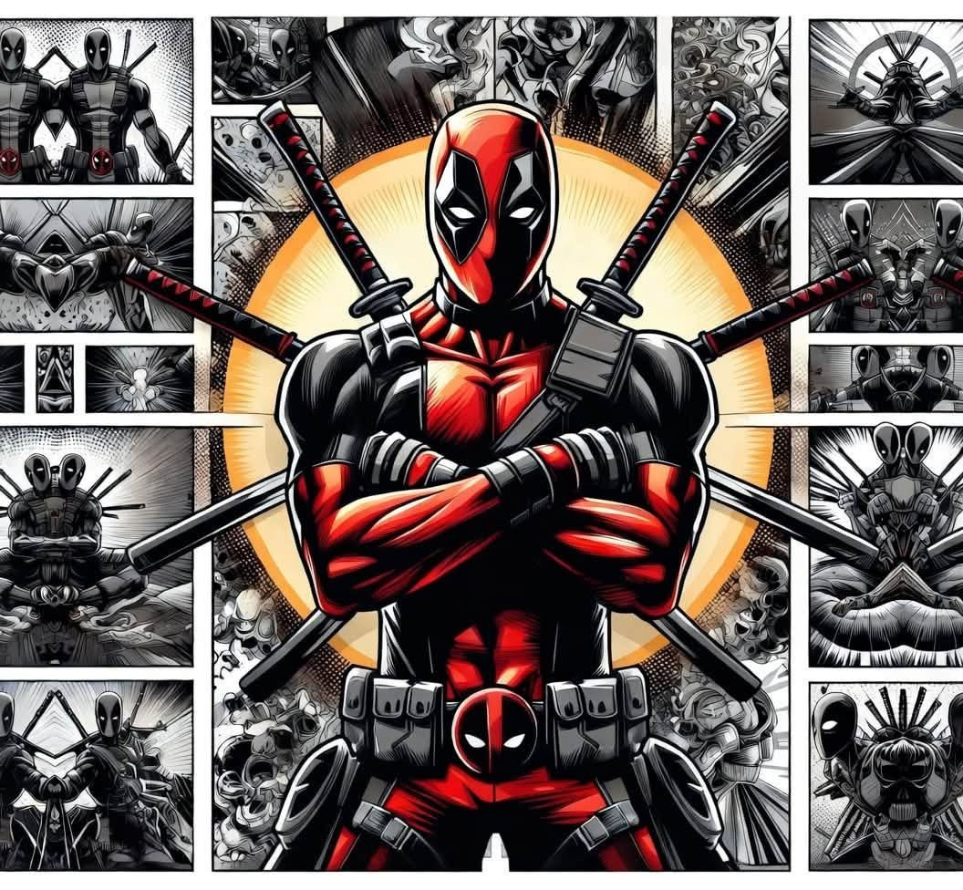 Deadpool poster Sticker Decal Laptop Wall Mirror Cup Tumblr Locker Bin gallery
