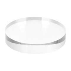 Clear Acrylic Solid Round Cylinder Raised Display,0.6″ x 3.1″