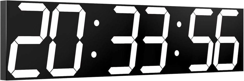 Digital Wall Clock, Oversize Led Digital Clock with Auto Dimmer, Huge Countdown