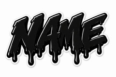 Custom Name Sticker Graffiti Personalized Decal Any Name Car Laptop