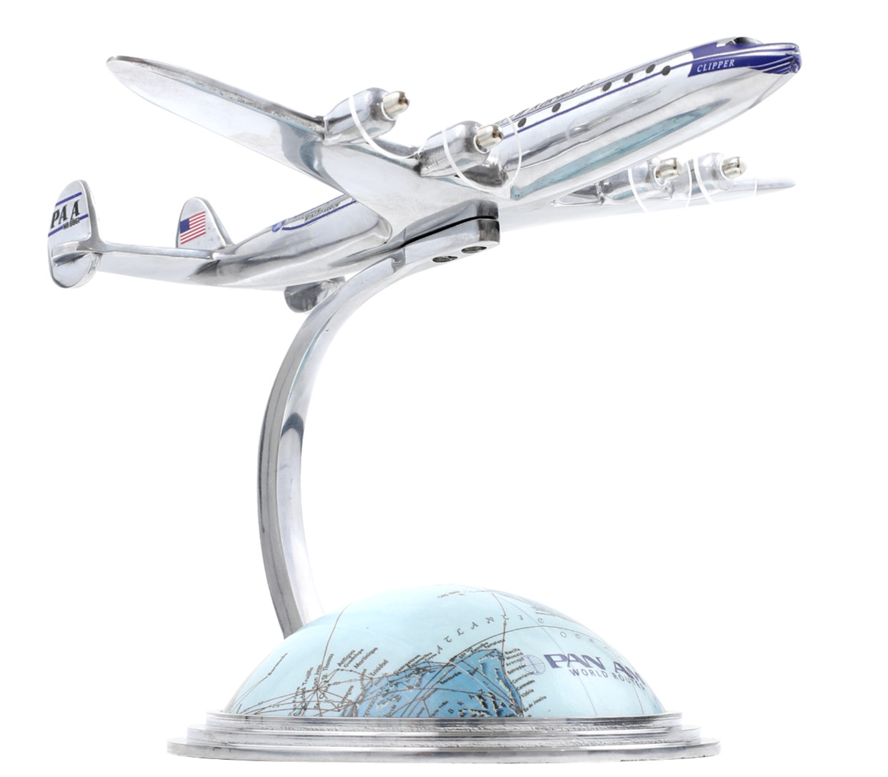Lockheed Constellation Airliner Airplane 6.5" Travel Agent Desktop Globe Decor gallery