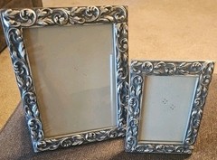 Scroll Brushed Picture Frame Set 8×10 & 5×7 Portrait Opening In Back