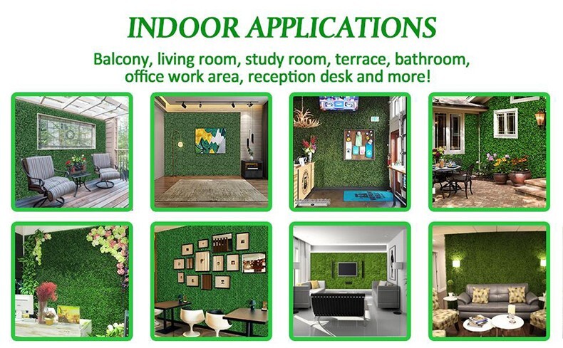 Artificial Plants Grass Wall Panel Greenery Hedge Privacy Fence Backyard Decor gallery
