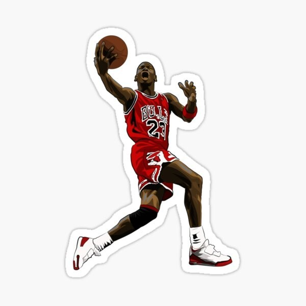 michael jordan basketball nba Sticker Gloss Laminate l Waterproof uv resistant gallery