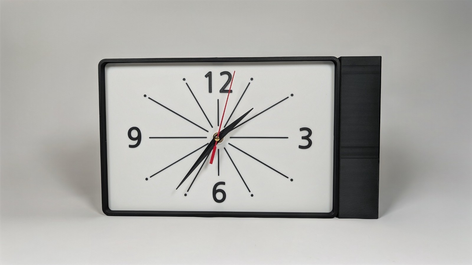 Extra Large Dulton Style Retro Double Faced Wall Clock (BLK) Mid-Century Modern gallery