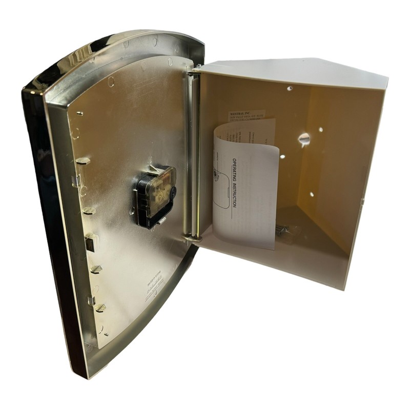 Corner Clock Hidden Compartment Wall Safe Jewelry Security Box Valuable Storage gallery